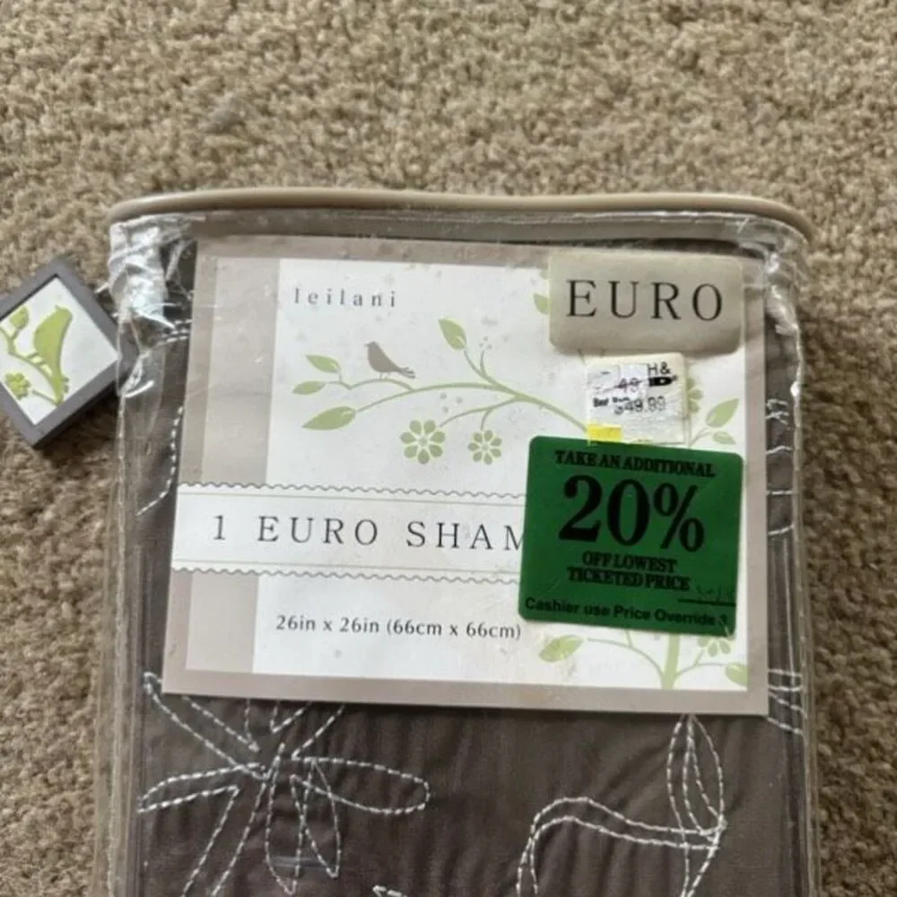 Leilani 1 Euro Sham Bed Bath & Beyond *New*